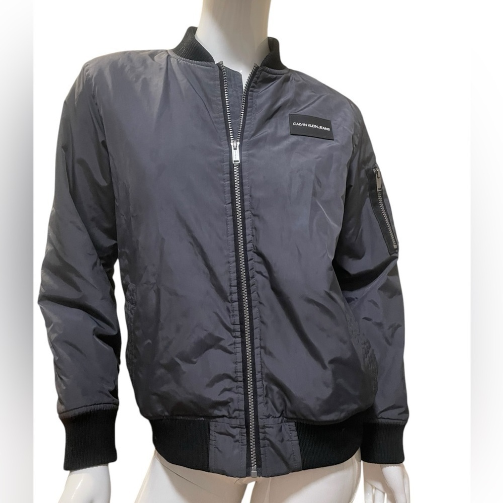 Calvin Klein Jeans Black Bomber Jacket Large